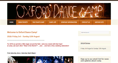 Desktop Screenshot of oxforddancecamp.org