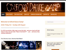 Tablet Screenshot of oxforddancecamp.org